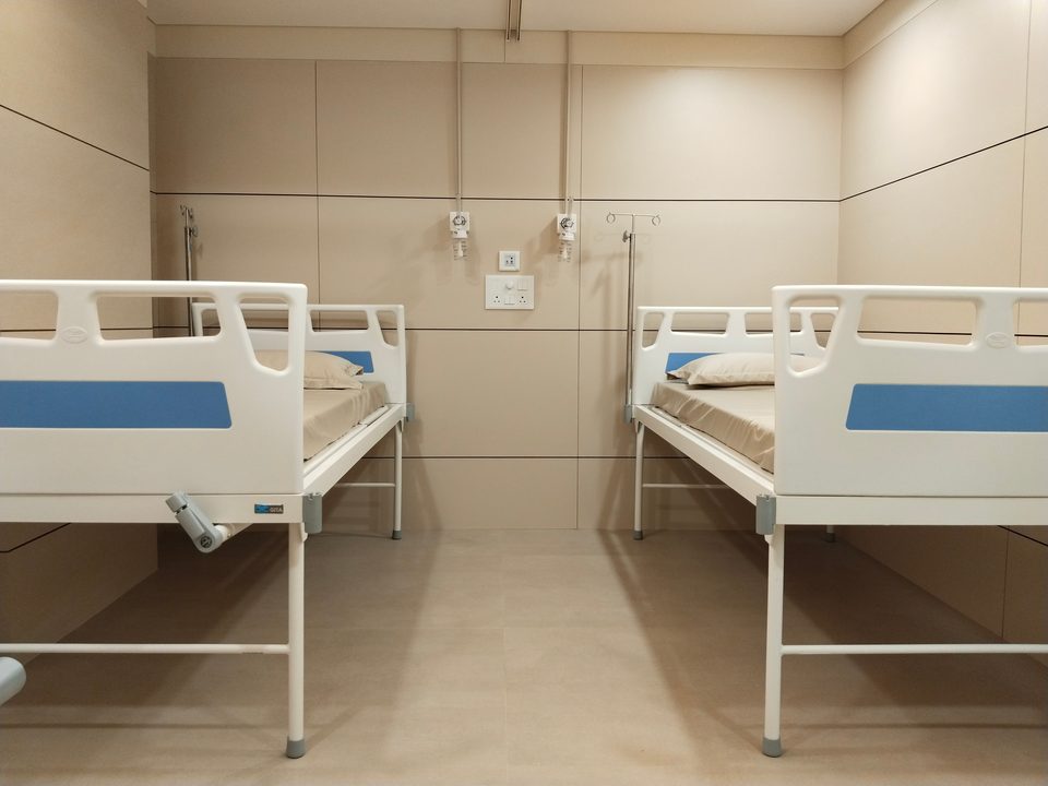 Two-bed patient room